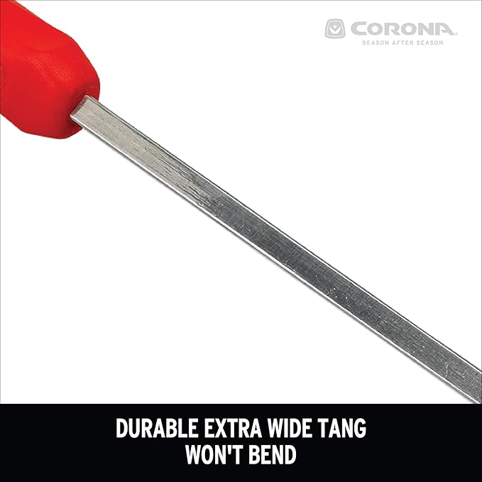 Corona CT 3344 Premium Stainless Steel ComfortGEL Hoe/Cultivator, Red