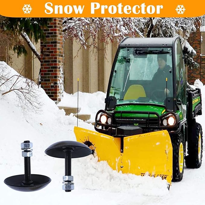 Podoy 2873423 Snow Plow Blade Heavy Duty Skid Shoes Compatible with Polaris Ranger Razor Sportsman Magnum ATV/UTV Replace 2877245