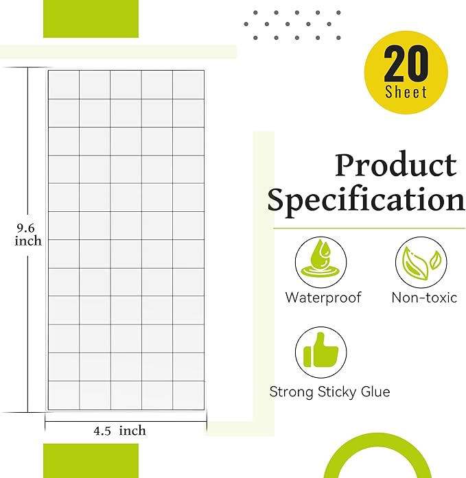 Qualirey 20 Pcs Fly Traps Glue Board Compatible with Faicuk WS108 Wall Sconce Fly Light Trap, Insects Sticky Fly Strips Replacement for Capturing Flies, Mosquitos, Moths, Gnat and Other Flying Insects