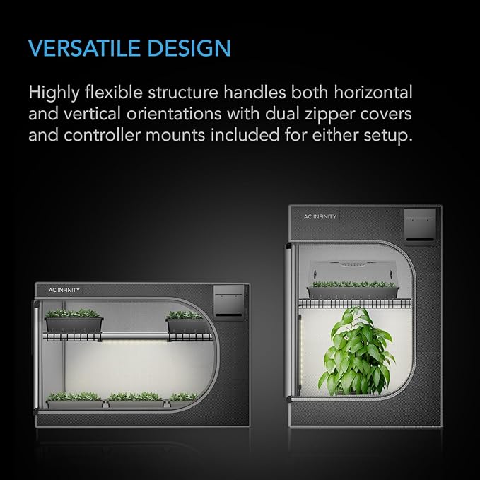 AC Infinity CLOUDLAB Advance Propagation Grow Tent, 24"x24"x36" with Support CFM Bars and Shelf Racks, 2000D Diamond Mylar Canvas, for Germination, Cloning, Mushrooms, Early Indoor Plant Growing