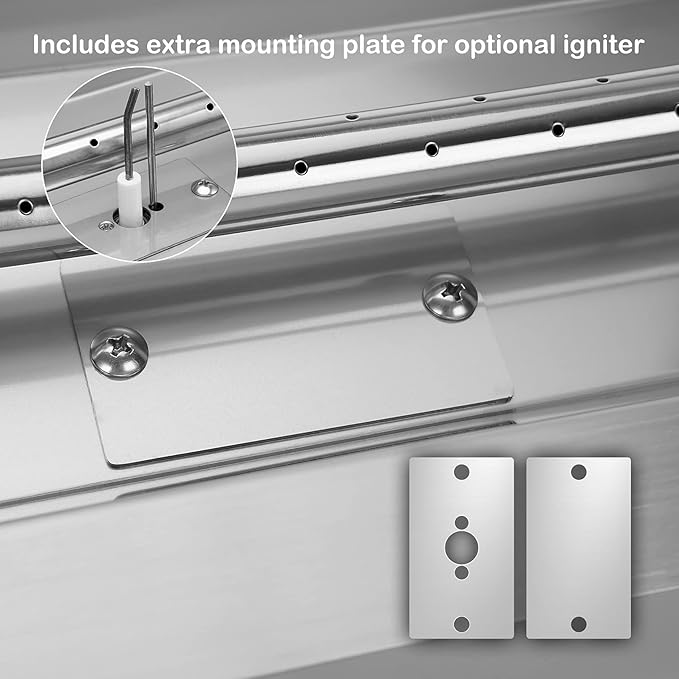 Stanbroil 36 x 12 Inch Rectangular Fire Pit Burner with Drop-in Fire Pan, Gas Firepit Insert for DIY Fire Table, 304 Stainless Steel, 150,000 BTU Max