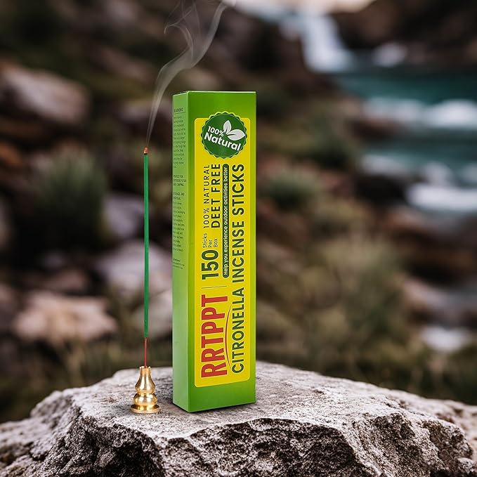 Citronella Incense Sticks with Natural Ingredients Citronella Oil Lemongrass Oil and Rosemary Oil Help You Better Enjoy Outdoor Life (150 Sticks)