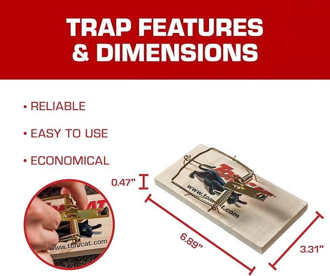 Tomcat Rat Trap (Wooden), 1 Trap
