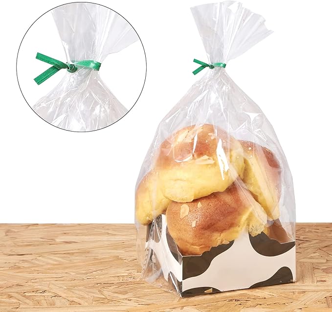 500 Pcs 5" Green Paper Twist Ties, for Party Cello Candy Bread Coffee Bags Cake Pops