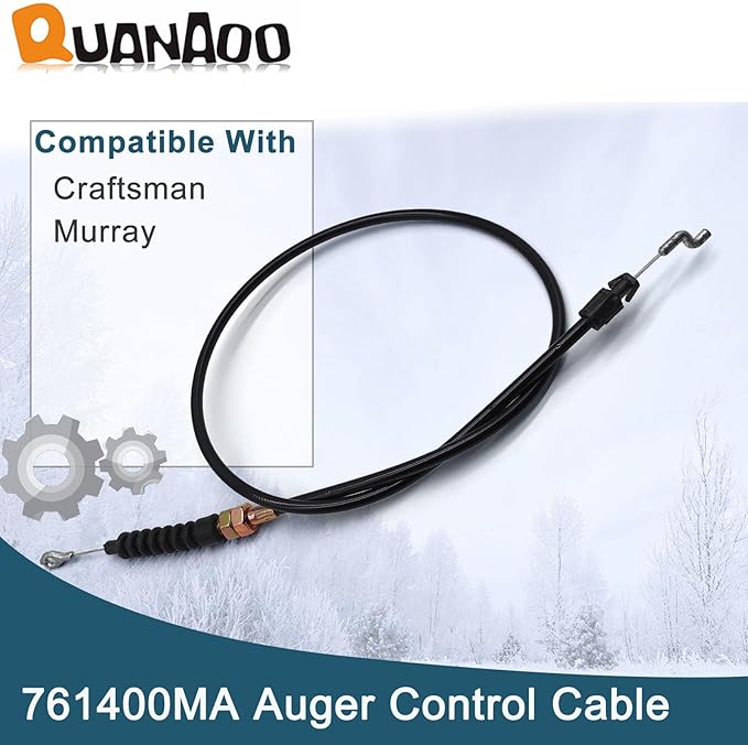 Auger Control Cable 761400MA for Craftsman Murray 627104X8 Snow Blower Snow Thrower Replace 340373 Auger Clutch Cable
