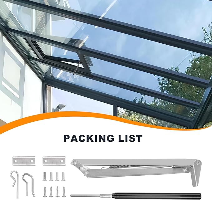 Greenhouse Vent Automatic Opener Auto Roof Vent Opener Greenhouse Window Opener Solar Heat Sensitive Auto Vent Kit for Ventilation Greenhouse Accessories Gardening Tools 1PC