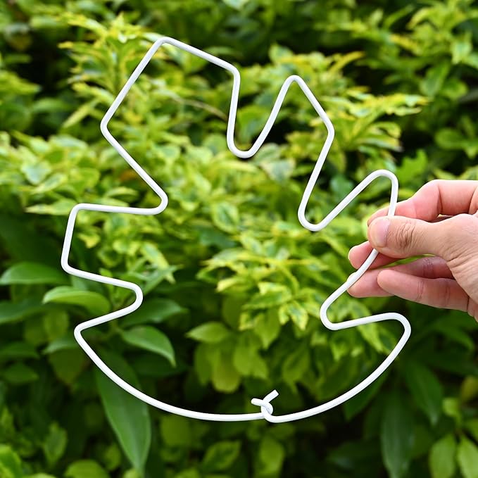 5PCS Monstera Plant Stem Support White 9 * 7.6in - Durable Stake Holder for Indoor Climbing Plants, Adjustable Installation Ideal for Fishbone Cactus and Plant Enthusiasts