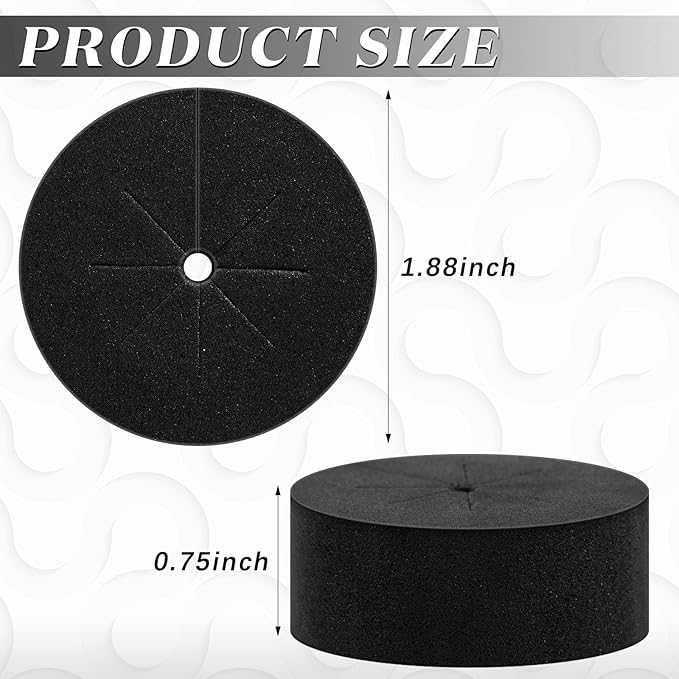 Lallisa 240 Pcs Clone Collars 2 Inch Foam Inserts for Hydroponic Cloning Machines Fits 2" Net Pots Reusable Collars for Hydroponics Plant Germination in DIY Cloner and Clone Machines (Black)