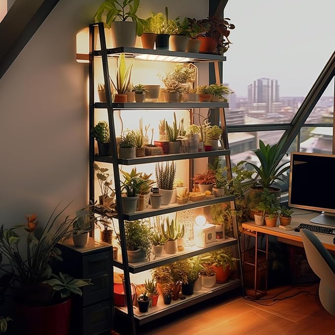 Led Grow Light,Grow Lights for Indoor Plants Full Spectrum, 316leds Plant Lights for Indoor Growing with 3/9/12H Timer, 10 Types of Brightness Grow Light for Seed Starting (4pcs)