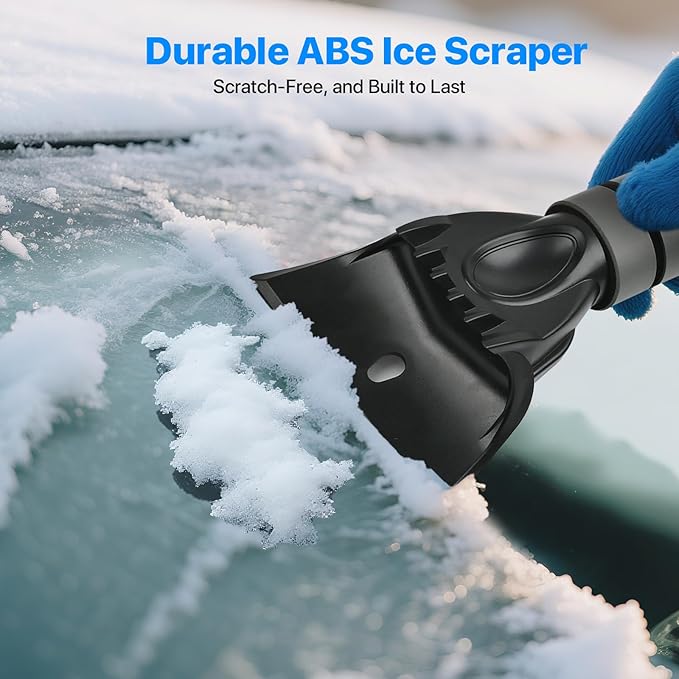35.4" Ice Scrapers for Car Windshield, Extendable Snow Brush for Car with Foam Grip, Snow Scraper for SUV Truck - Gray