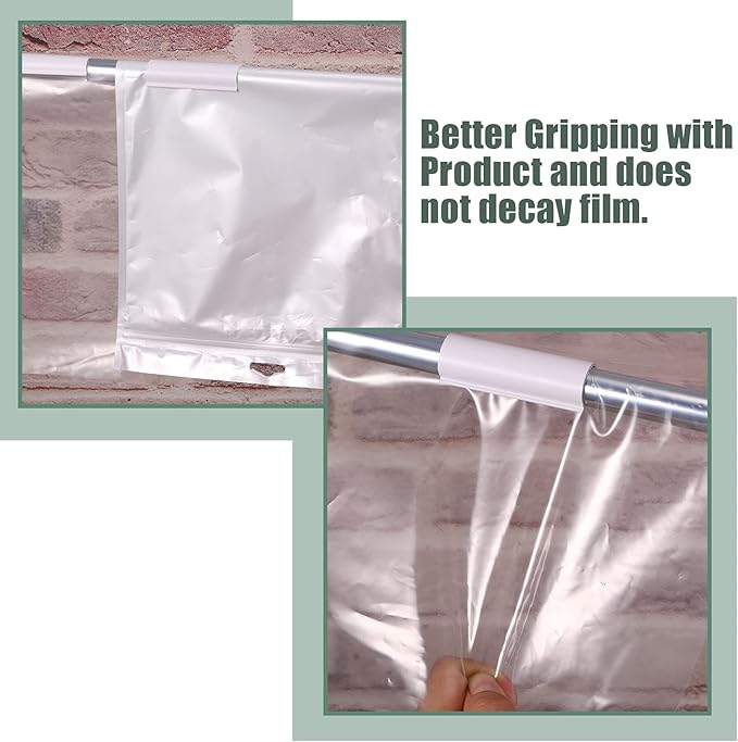 Jetec 32 Pcs PVC Pipe Clips Pool Cover Clamps for Above Ground Pool Greenhouses, Row Covers, Garden, Shelters, Bird Protection, 2.4 Inch Long(for 1/8 Inch PVC Pipe,White)