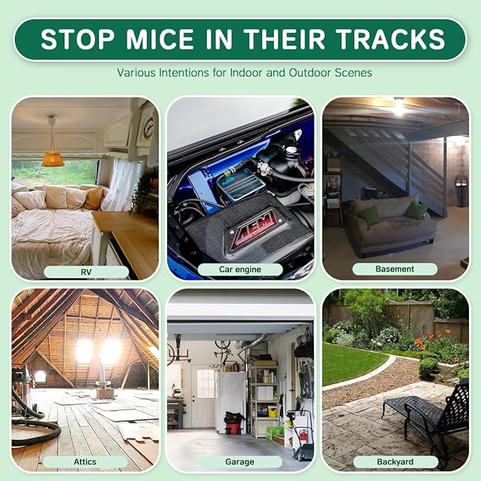 Rodent Mice Repellent, 28 PCS Peppermint Oil Moth Balls for Mouse Rats Deterrent, Natural Pest Control Balls for Skunk, Mole, Squirrel, Safe for Humans & Pets, Indoor and Outdoor Use