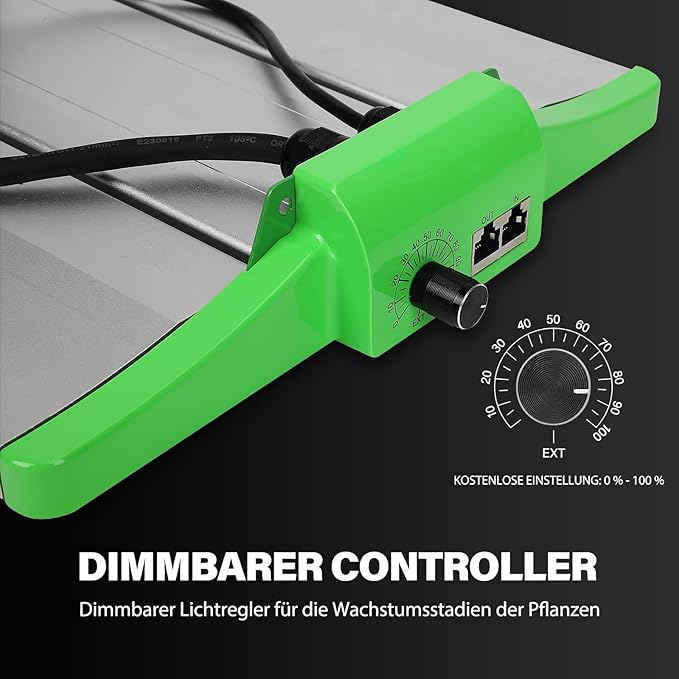 RDJ Bouns 120W Grow Light Full Spectrum with UVA and IR, Adjustable Panel Angle, 0-100 Dimming, Daisy Chain, Grow Lights for Indoor Plants for 2x2 and 2x3 Tents