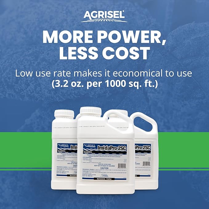 ImidaPro 2SC/Midash 2SC Insect & Pest Control, Residential & Commercial, Effective Against 100+ Pests, Outdoor Use Only, Includes 3-Pack of Agrisel Protective Gloves, 128 Ounces