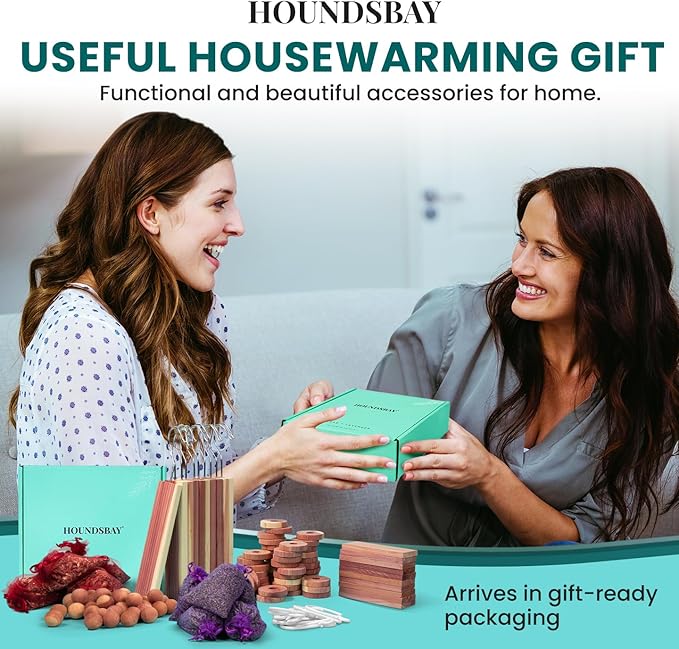 120 Variety Pack - Lavender and Cedar For Closets - Cedar Balls For Clothes Storage - Cedar Closet Protection Scent Bags - Natural Cedar Hanger Rings - Cedar Scented Balls Cedar Air Freshener For Clos