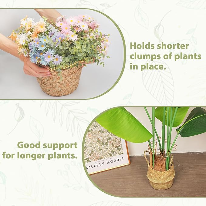 PRETTY JOLLY 5PCS Iron Monstera Plant Support Stakes Premium Plant Stand for Indoor & Outdoor Plants Practical Leaf Holders,Durable Trellis Accessories for Gardening Enthusiasts(Tree)