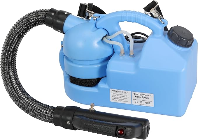 ULV Fogger Machine 7L (1.85 Gallon) Electric Portable Fogger Sprayer Ultra-Low Volume Atomizer for Indoor Outdoor Use in Home, Yard, Garden, Patio, and Large Spaces (7L Spray Machine-1Pack)