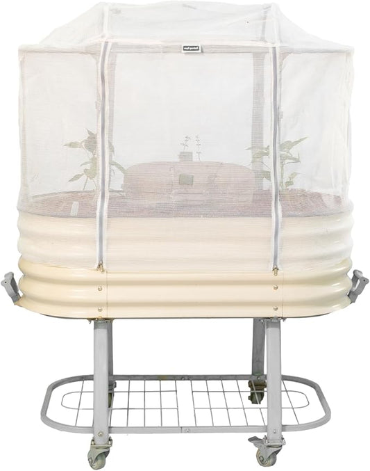 Vego garden Cover System for 2.0' x 4.0' Elevated Rolling Garden Bed-S Series