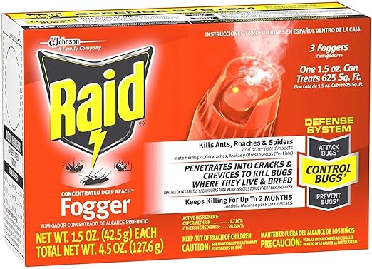 Raid Concentrated Deep Reach Fogger (Pack - 2)