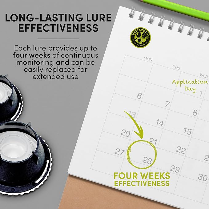 Scout Bed Bug Detection Trap – Non-Toxic Early Monitoring Solution with Patented Pheromone Technology, Includes 4 Bed Bug Detection Traps, Replaceable Lures and User Guide