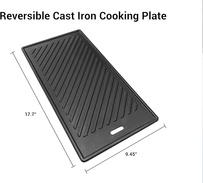 Monument Grills Larger 4-Burner Propane Gas Grills Stainless Steel Cabinet Style with Infrared Side Sear & Side Burners with Cooking Plate(2 Items), Outdoor Use