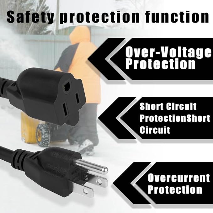 Snow Blower Electric Starter Cord 02483100 9.8ft Starter Power Cord Accessories Compatible with SS322, SS522, SS522C Models Compatible with 629-0071 929-0071 929-0071B 929-0071A 6219MA 32450