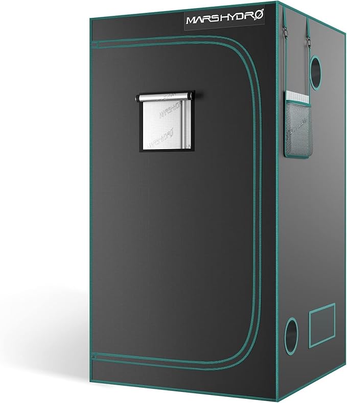 MARS HYDRO Grow Tent 90 x 90 x 180 cm, Indoor Grow Tent, Reflective Mylar Grow Tent, Hydroponics, Removable Base Tray, for Plants Growing Room