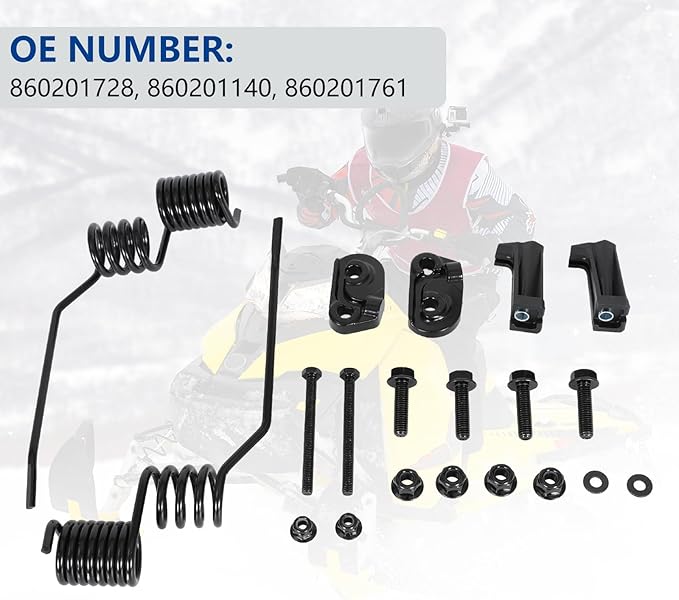 Spring Style Rail Mount Ice Scratchers, Snowmobile Ice Snow Scrtchers Kit Snowmobile Ice Sratchers Compatile with REV G4 REV-XM REV-XP Summit, Replace OEM# 860201728