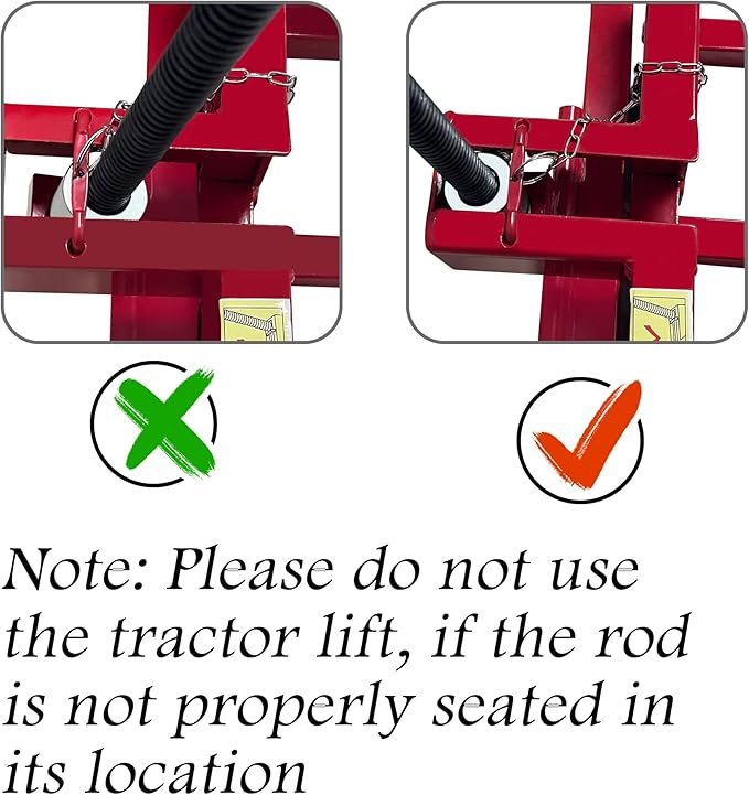 Riding Mower Lift,890 Lbs Capacity Lawn Mower Lift Jack with Manual Handle and Power Tool Extension Handle,Foldable Design,Ride on Lawn Mower Lift for Lawn Mowers and Garden Tractors, Red