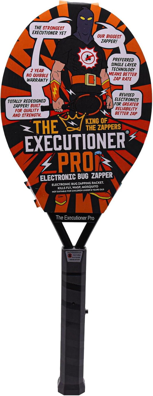 The Executioner Pro Fly Killer Mosquito Swatter Racket Wasp Bug Zapper Indoor Outdoor Over 55cm Long