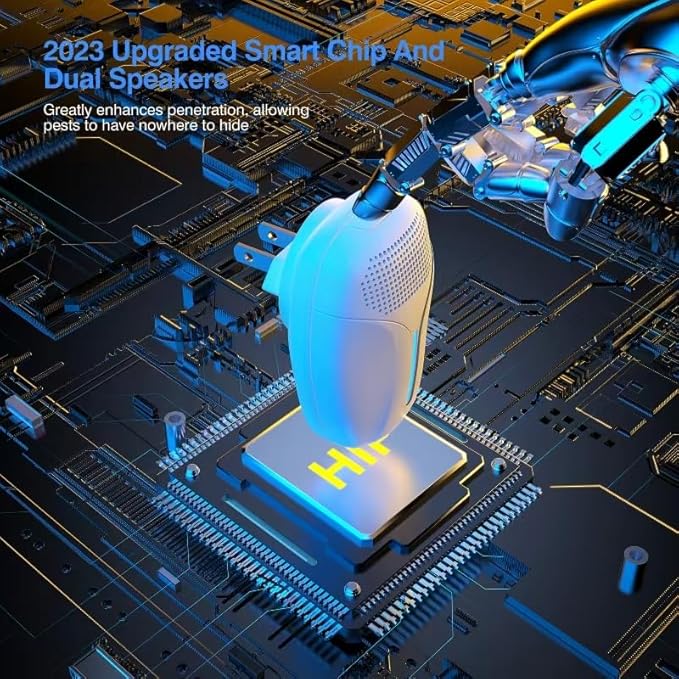 2024 Upgraded Ultrasonic Repeller & Insect Indoor Repeller,Ultrasonic and Repellent for Roach,Rodent,Mouse,Bugs,Mosquito,Mice,Spider,Ant,3 Mode Switching,6 Packs