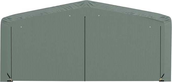 ShelterLogic ShelterTube Garage & Storage Shelter, 20' x 23' x 10' Heavy-Duty Steel Frame Wind and Snow-Load Rated Enclosure, Green