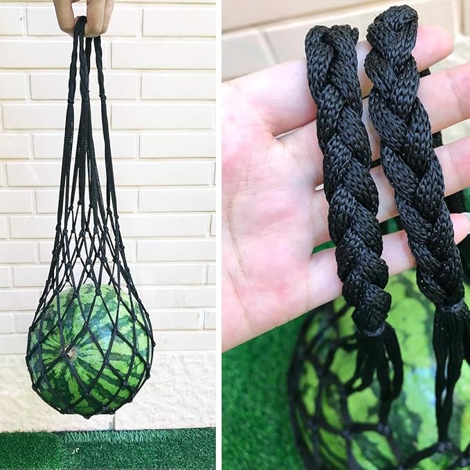 Belit 10 Pack Melon Hammock net Bag to Prevent Falling,Perfect for Growing Cantaloupe Pumpkin Watermelon in Vertical Garden Black