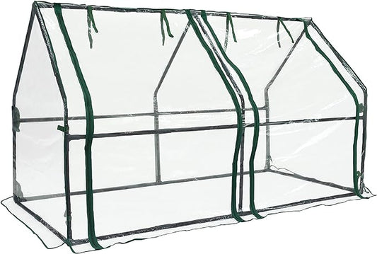 Gardzen Mini Greenhouse Heavy Duty Portable Green House, Clear Tent Small Greenhouse for Indoor Outdoor Plants 71.7”(L) x36.2”(W) x42.5”(H)