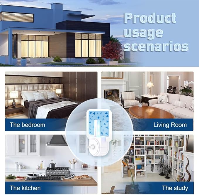 24-Pack Replacement Glue Cards for Models SH502 SH503, DT3005W DT3005W-DS3 DT23005-06, Indoor Plug-in Flying Insect, Mosquito, Moth and Fly Trap Refill Pack, Extremely Sticky, Economic Pack