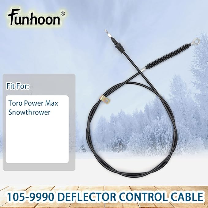 105-9990 Deflector Control Cable for Toro Power Max 726 826 926 928 1028 1128 LE OE LXE OHXE Snow Blowers Replaces 1059990
