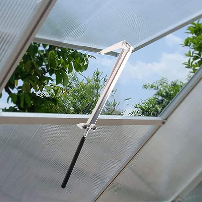 Greenhouse Vent Automatic Opener, Solar Heat Sensitive Roof Vent Opening Kits, Auto Ventilation Window Opener Agriculture Greenhouse Accessories Lifts 15 Lbs