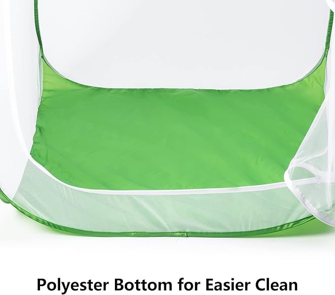 23.6" Outdoor Mesh Plant Enclosure, Plant Cover for Pests, Bird and Pest Protection Guard for Fruit, Vegetables, Flowers and Herbs Pop-Up Cage 15.7 x 15.7 x 23.6 Inches