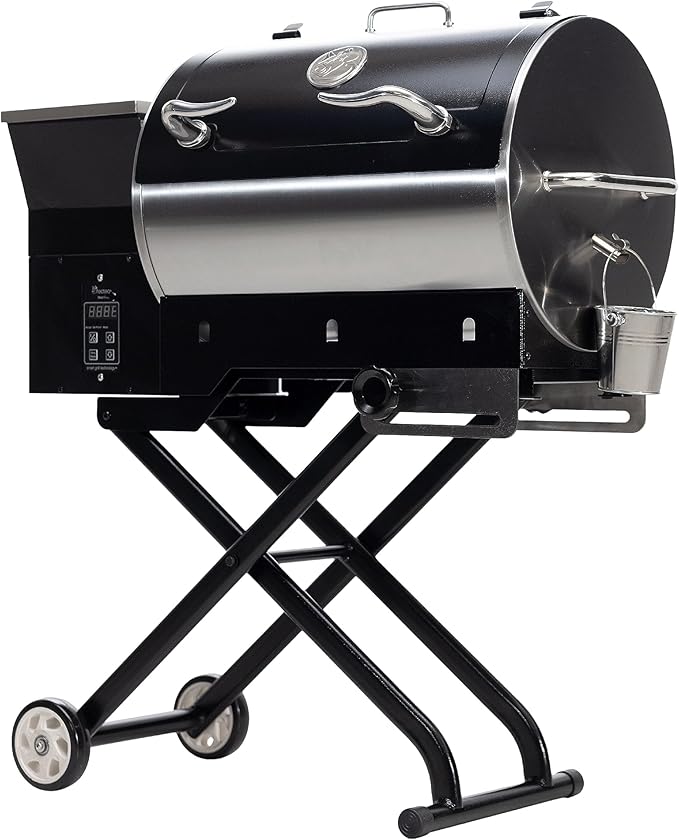 recteq Pellet Grill - Road Warrior 340 + Grilling Basics Bundle, Portable Electric Pellet Smoker Grill, BBQ, Wood Pellets, Sear, Smoke, and More