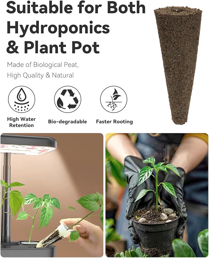 Jalapeno Pepper Seed Pod Kit for Aerogarden, Ahopegarden Hydroponics Growing System Indoor Garden, Include Jalapeno Peppers and Cayenne Chili Peppers,8 Pods, 500+ Seeds