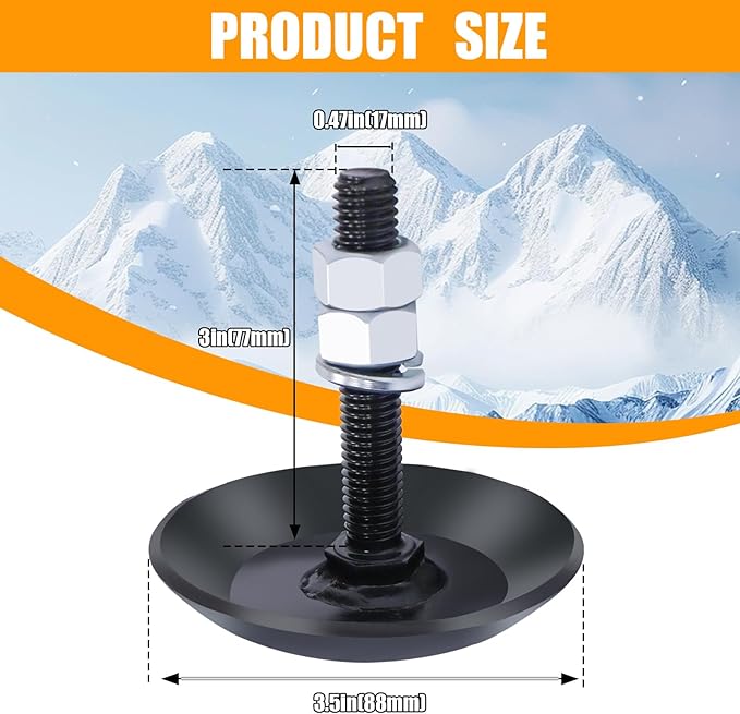 Podoy 2873423 Snow Plow Blade Heavy Duty Skid Shoes Compatible with Polaris Ranger Razor Sportsman Magnum ATV/UTV Replace 2877245