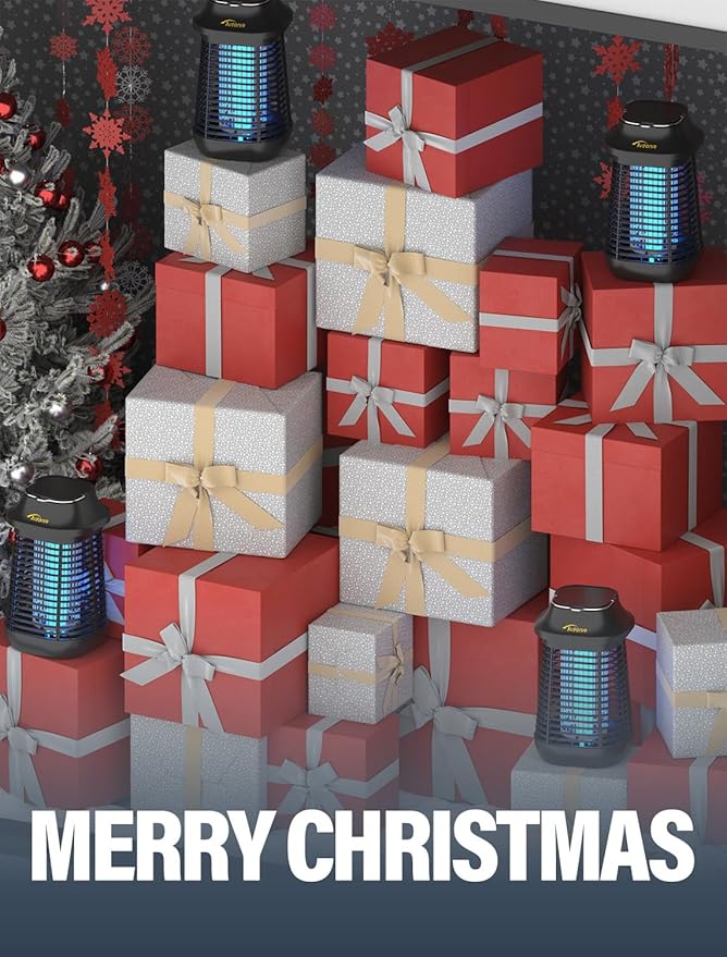 Bug Zapper, 4200V High Power Electric Mosquito Zapper for Outdoor and Indoor, Waterproof Efficient Bug Zapper for Home Kitchen Patio Camping