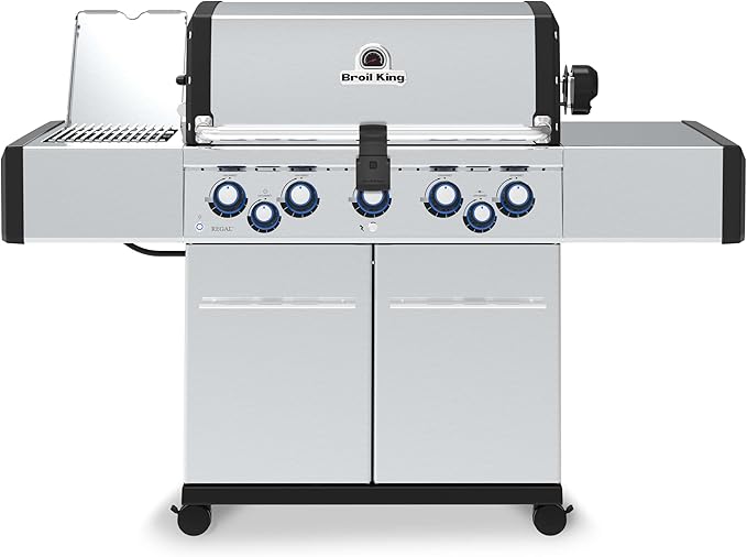Broil King 958947 Regal S 590 Pro IR Natural Gas Grill, 5-Burner, Stainless Steel
