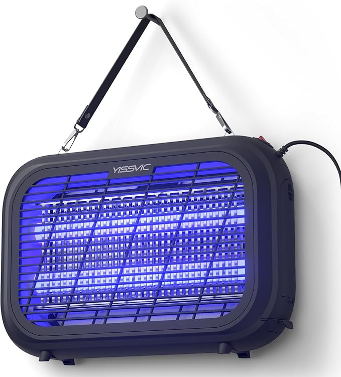 YISSVIC 20W Indoor Bug Zapper Electric Fruit Fly Traps for Indoors Mosquito Zapper Electric Fly Zapper Moth Gnat Insect Killer for Home Office Garage Kitchen Dining Living Room (Black)