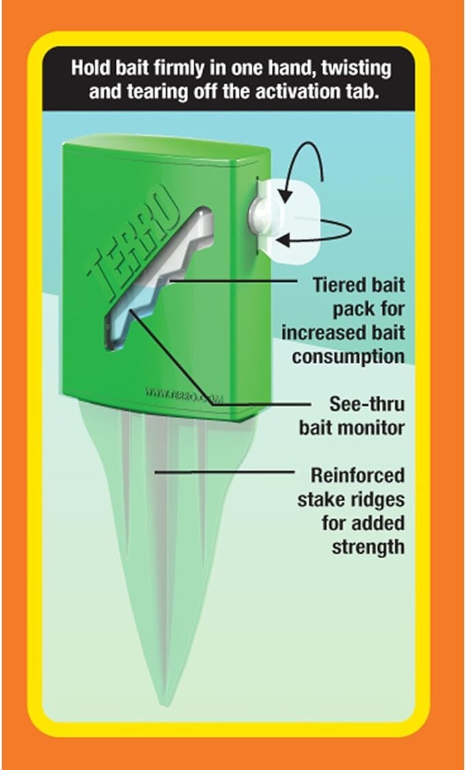 Terro T1812-2 Outdoor Liquid Ant Killer Bait Stakes (2 Pack)