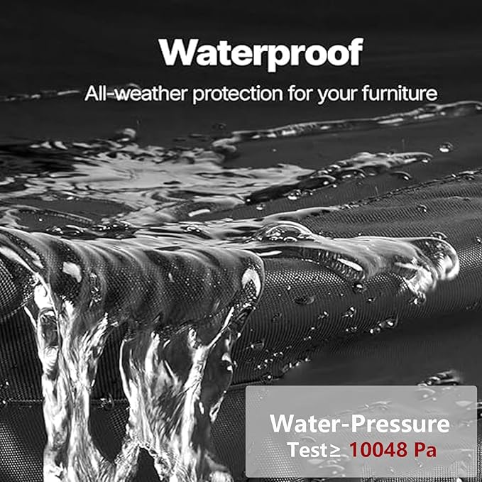 FLYMEI Outdoors Snow Blower Cover-600D Heavy Duty Polyester, Waterproof, UV Protection, Universal Size for Most Electric Two Stage Snow Blowers 47" L x 31" W x 37" H