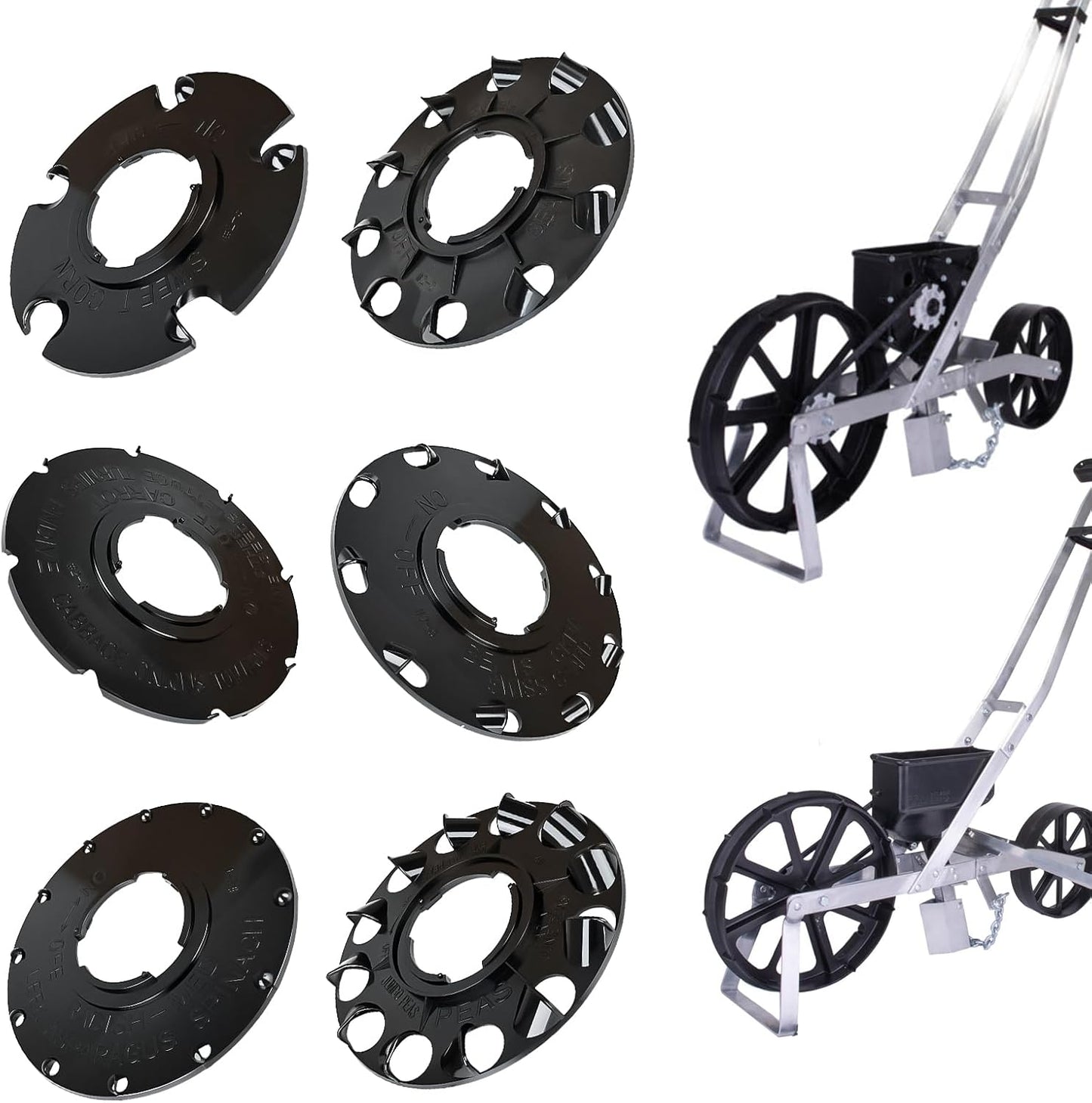 60009 Seed Plate Replacement for Earth-Way 1001-B Seeder, Precision Seeder Plate for Sweet Corn, Radish, Carrot, Peas, Beans & More