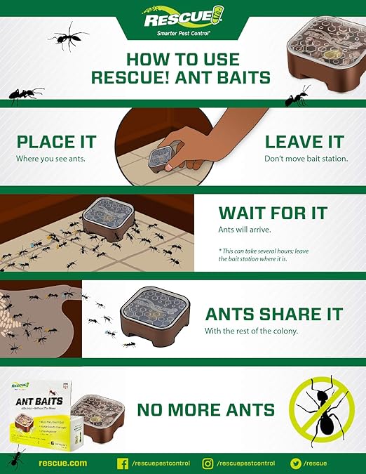 RESCUE! Ant Baits - 4 Pack - 16 Bait Stations