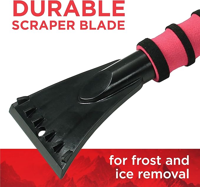 Mallory 532 26 Inch Snow Brush with Ice Scraper for Cars, Trucks, SUVs, RVs, and More (Colors May Vary)