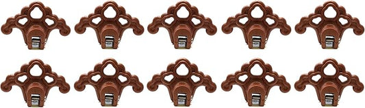 JSP Manufacturing Plastic Roof Ice Guard Snow Guard Snow Stops for Standing Seam Metal Roofing - Multi-Color/Multi-Pack Listing (10, Bronze)